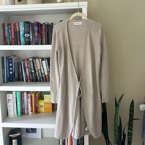 Abercrombie & Fitch Soft Tan Midi Dress
